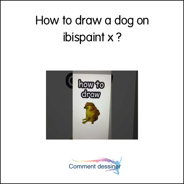 How to draw a dog on ibispaint x
